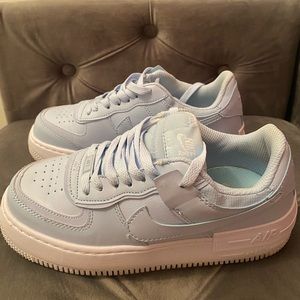 NIKE'S AIR FORCE 1 SHADOW BABY BLUE